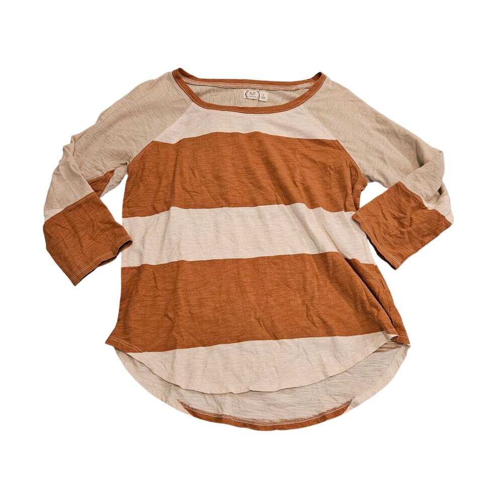 Maurices 24/7 Striped Dolman Sleeve Small Lightweight Shirt